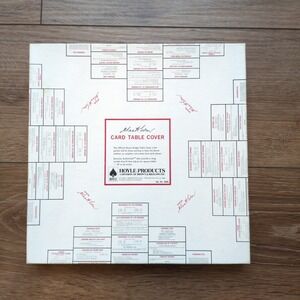 NIB Vtg Hoyle Goren Bridge Party Card Table Cloth Bridge Instructions Plastic